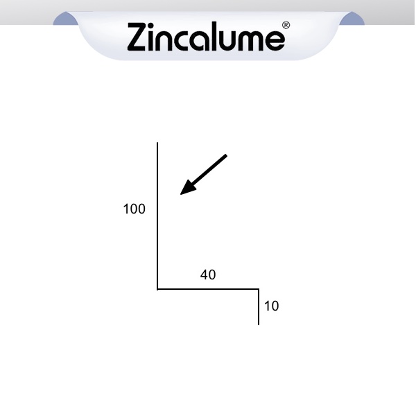 Window Flashing - (100x40x10) ZINCALUME® logo