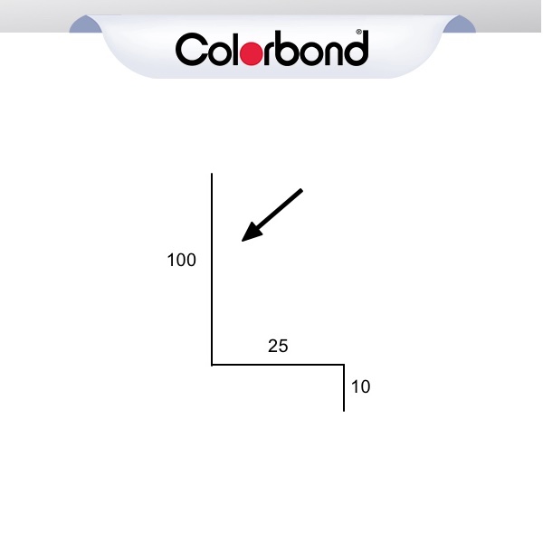 Window Flashing - (100x25x10) COLORBOND® logo