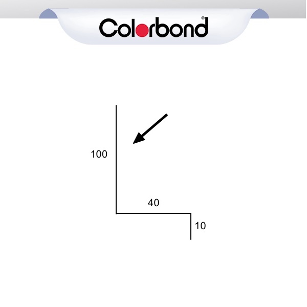 Window Flashing - (100x40x10) COLORBOND® logo