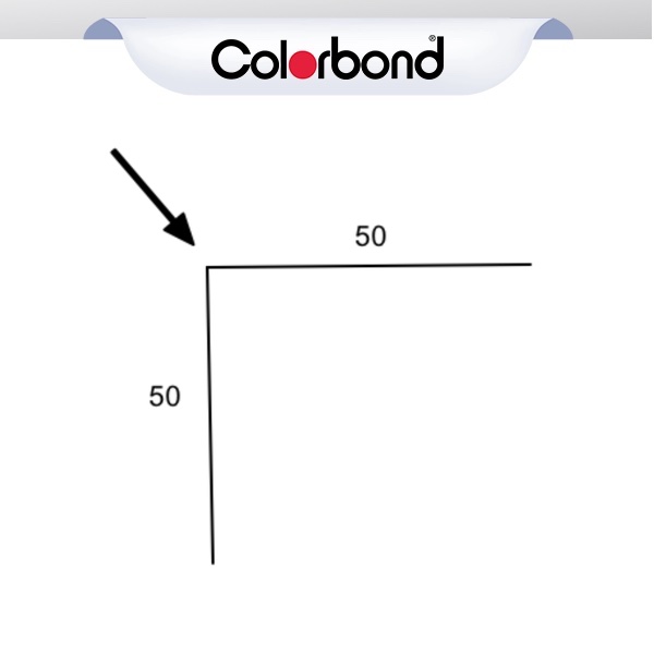 COLORBOND® Right Angle Flashing 50 x 50 logo