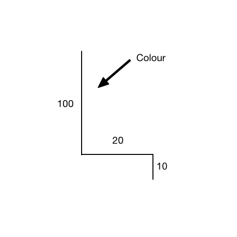 Window Flashing - (100x20x10) COLORBOND® logo