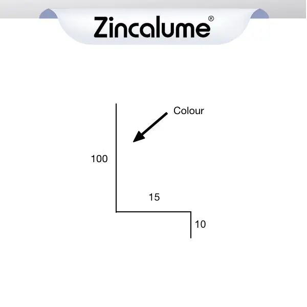 Window Flashing - (100x15x10) ZINCALUME logo