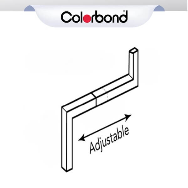 100 x 75 Downpipe Offset Adjustable COLORBOND® logo